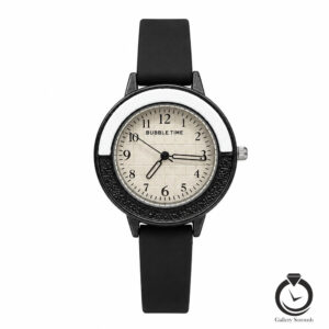 ساعتاسپرت بابله تایم مشکی سفید bubbletime-102-b