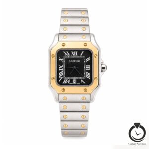 ساعت مردانه کارتیر رزنقره ای مشکی cartier-3651-msr-b