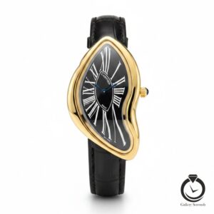 ساعت زنانه کارتیر مشکی طلایی cartier-4073-wb-gb