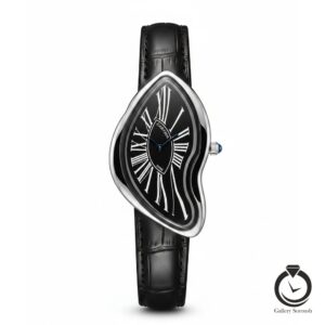 ساعت زنانه کارتیر مشکی نقره ای مشکی cartier-4073-wb-sb