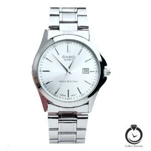 ساعت مردانه کاسیو نقره ای سیلور casio-1199-ms