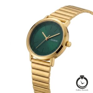 ساعت زنانه کاسیو طلایی سبز casio-4746-wg-g