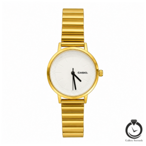 ساعت زنانه کاسیو طلایی سفید casio-4746-wg-w