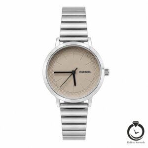 ساعت زنانه کاسیو نقره ای کرم casio-4746-ws-c