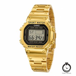 ساعت زنانه کاسیو طلایی مشکی casio-8286-wg