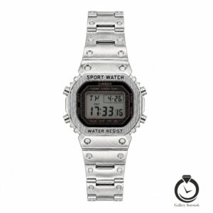 ساعت زنانه کاسیو نقره ای مشکی casio-8286-ws