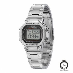 ساعت زنانه کاسیو نقره ای مشکی casio-8286-ws