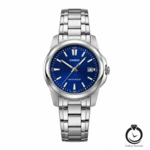 ساعت زنانه کاسیو نقره ای سرمه ای casio-ltp-1215a-2a2