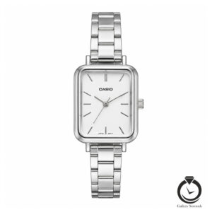 ساعت زنانه کاسیو نقره ای سفید casio-ltp-v007d-2e