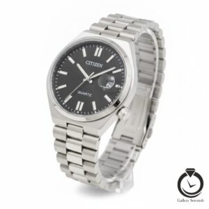 ساعت مردانه سیتیزن نقره ای مشکی citizen-1365-ms-b