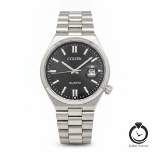 ساعت مردانه سیتیزن نقره ای مشکی citizen-1365-ms-b