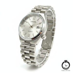 ساعت مردانه سیتیزن نقره ای سیلور citizen-1365-ms-s