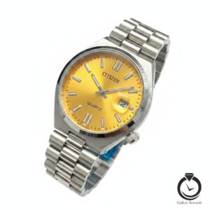 ساعت مردانه سیتیزن نقره ا ی زرد citizen-1365-ms-y