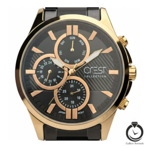 ساعت مردانه کرست مشکی رز crest-6183-5
