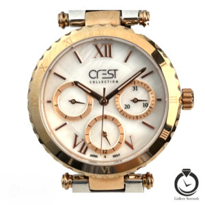 ساعت زنانه کرست رزنقره ای سفید crest-6199-2