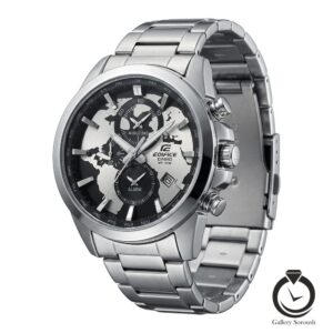 ساععت مردانه کاسیو ادیفایس نقره ای مشکی casio-edifice-4803-ms-b
