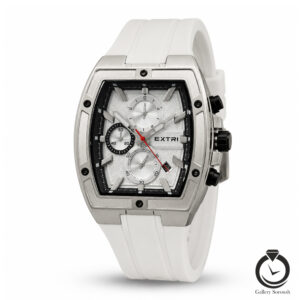 ساعت مردانه اکستری سفید سیلور extri-6089-a