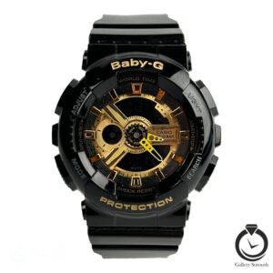 ساعت اسپرت کودک و نوجوان جیشاک مشکی طلایی baby-g-shock-004-bg