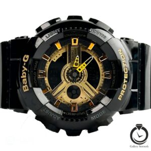 ساعت اسپرت کودک و نوجوان جیشاک مشکی طلایی baby-g-shock-004-bg