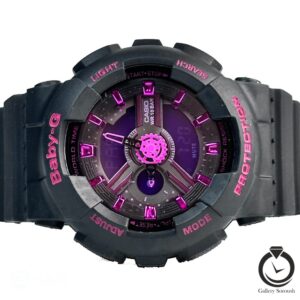ساعت اسپرت کودک و نوجوان جیشاک مشکی سرخابی baby-g-shock-004-bp