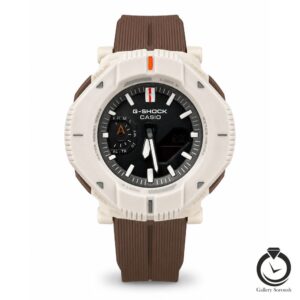 ساعت اسپرت جیشاک قهوه ای طوسی کرم g-shock-2387-br