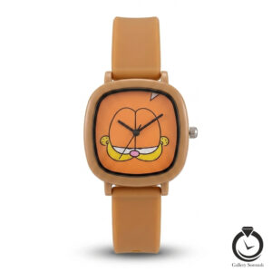 ساعت کودک و نوجوان گارفیلد عسلی نارنجی garfield-1413-h