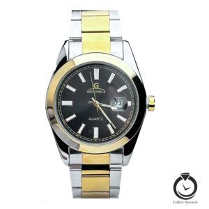 ساعت مردانه گرینویچ طلایی نقره ای مشکی greenwich-772-msg-b