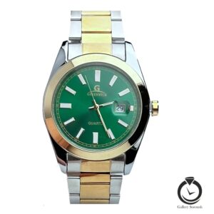 ساعت مردانه گرینویچ طلایی نقره ای سبز greenwich-772-msg-g
