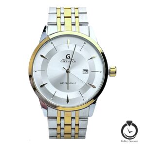 ساعت مردانه گرینویچ طلایی نقره ای سیلور greenwich-773-msg-s
