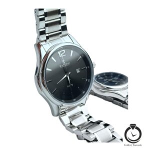 ست ساعت زنانه و مردانه کایزن نقره یا مشکی kaizen-3306c