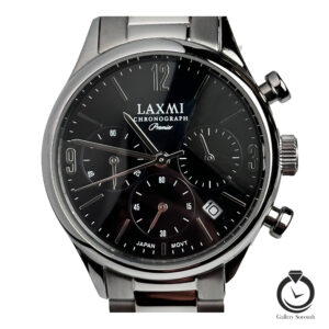 ساعت زنانه لاکسمی نقره ای مشکی laxmi-8120-2