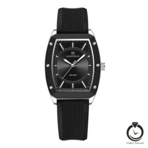 ساعت زنانه نیوی فورس مشکی قره ای naviforce-8049-wb-bs
