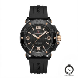 ساعت زنانه نیوی فورس مشکی naviforce-7125-wb