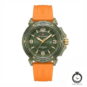 ساعت زنانه نیوی فورس نارنجی سبز naviforce-7125-wor