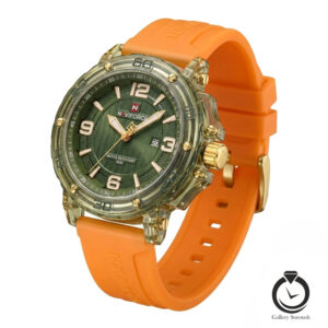 ساعت زنانه نیوی فورس نارنجی سبز naviforce-7125-wor