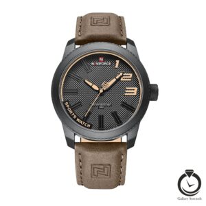 ساعت مردانه نیوی فورس قهوه ای مشکی naviforce-9202-mch-br