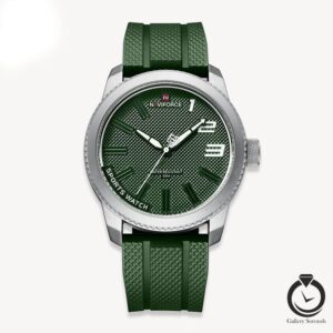 سعت مردانه نیوی فورس سبز نقره ای naviforce-9202-ms-g