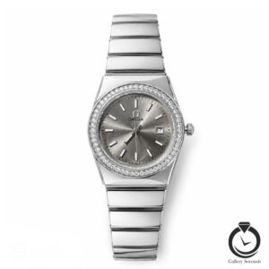 ساعت زنانه امگا نقره ای خاکستری omega-9990-ws-gr