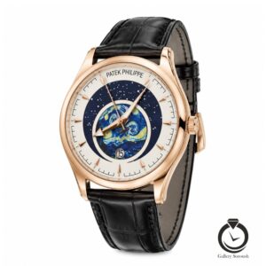 ساعت مردانه پتک فیلیپ مشکی رز patekphilippe-92002-mb-r