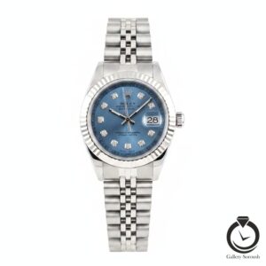 ساعت زنانه رولکس نقره ای سرمه ای rolex-1011-ws-n