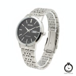 ساعت مردانه سیکو نقره ای مشکی seiko-336195-ms-b