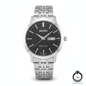 ساعت مردانه سیکو نقره ای مشکی seiko-336195-ms-b