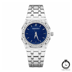 ساعت زنانه اودمار پیگه نقره ای سرمه ای audemarspigue-7171-ws-n