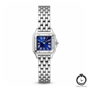 ساعت زنانه کارتیر نقره ای سرمه ای cartier-4072-ws-n