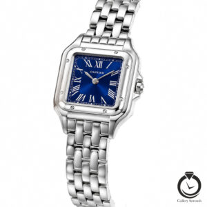 ساعت زنانه کارتیر نقره ای سرمه ای cartier-4072-ws-n