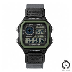 ساعت مردانه کاسیو طوسی مشکی casio-1832-mgr