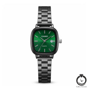 ساعت زنانه کاسیو مشکی سبز casio-2657-wb-g