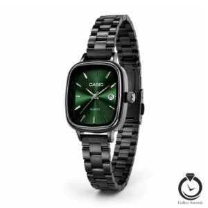 ساعت زنانه کاسیو مشکی سبز casio-2657-wb-g