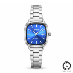 ساعت زنانه کاسیو نقره ای سرمه ای casio-2657-ws-n