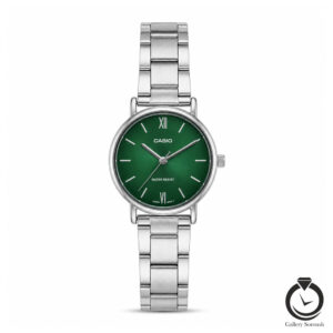 ساعت زنانه کاسیو نقره ای سبز casio-2393-ws-g